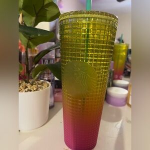 Starbucks Pink and Orange Tumbler